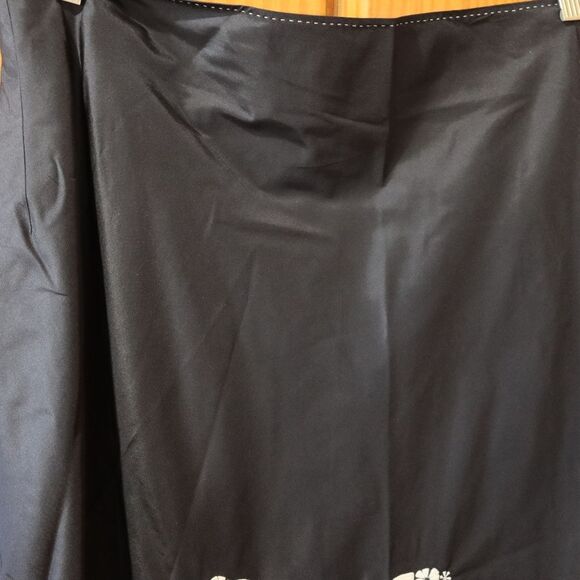 Rajeshpratasingh Vintage Black Silk Bird Midi Skirt XL - Picture 6 of 10